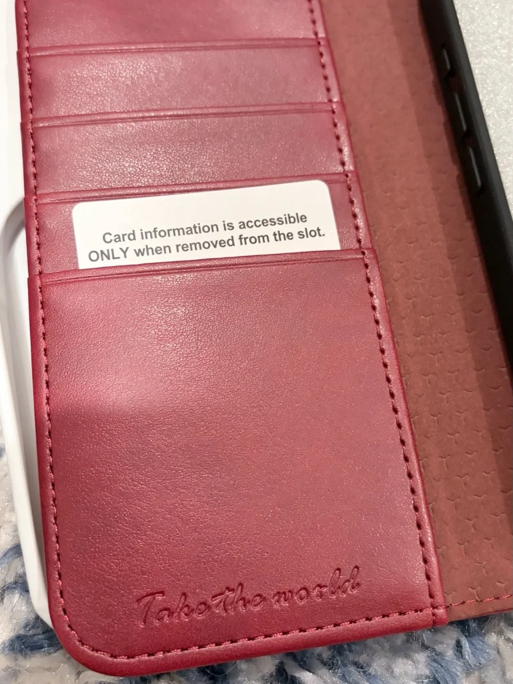 TUCCH IPhone 16 Pro 6.3” Dark Red case NWT.